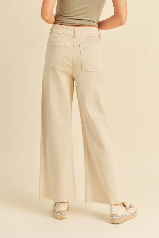 Straight wide leg pants