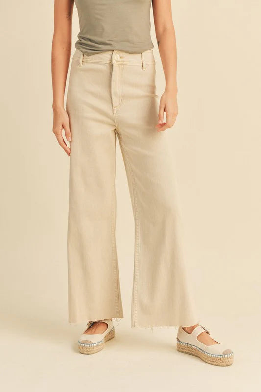 Straight wide leg pants