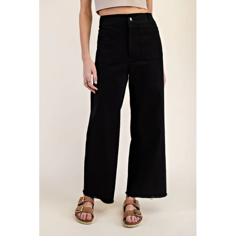 Straight wide leg pants