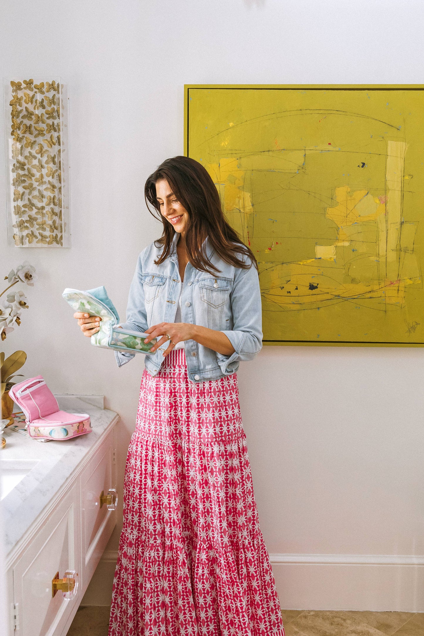 Triple Tiered Maxi Skirt - Spice Market Pink