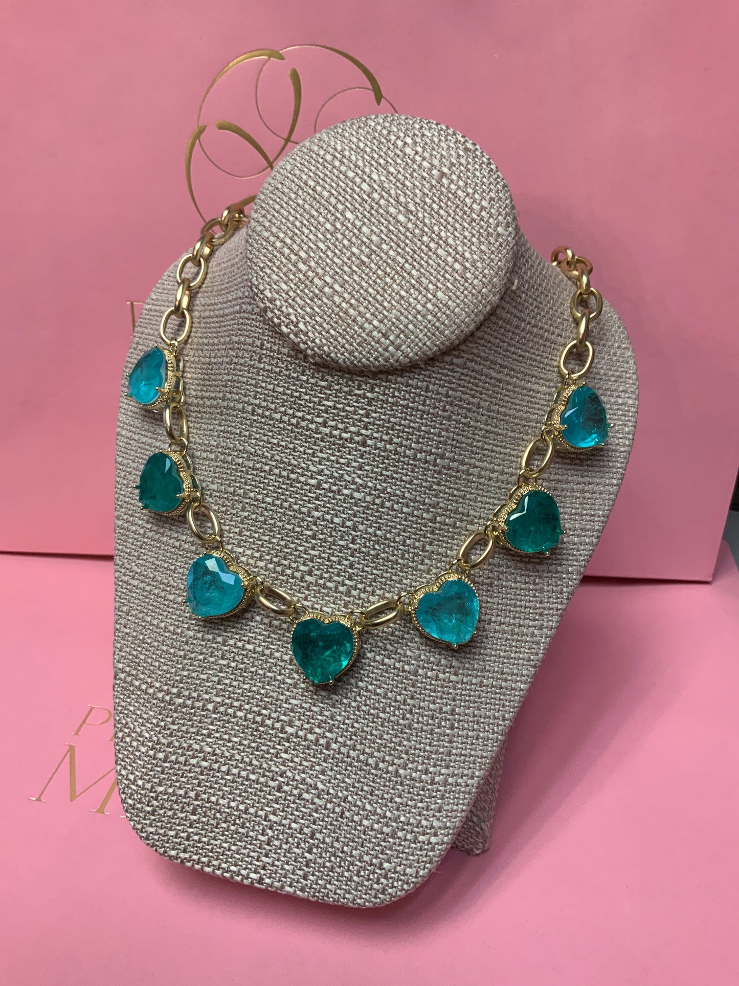 Blue Heart Magnetic Necklace