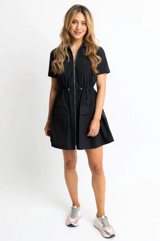 Cinch Waist Mini Dress