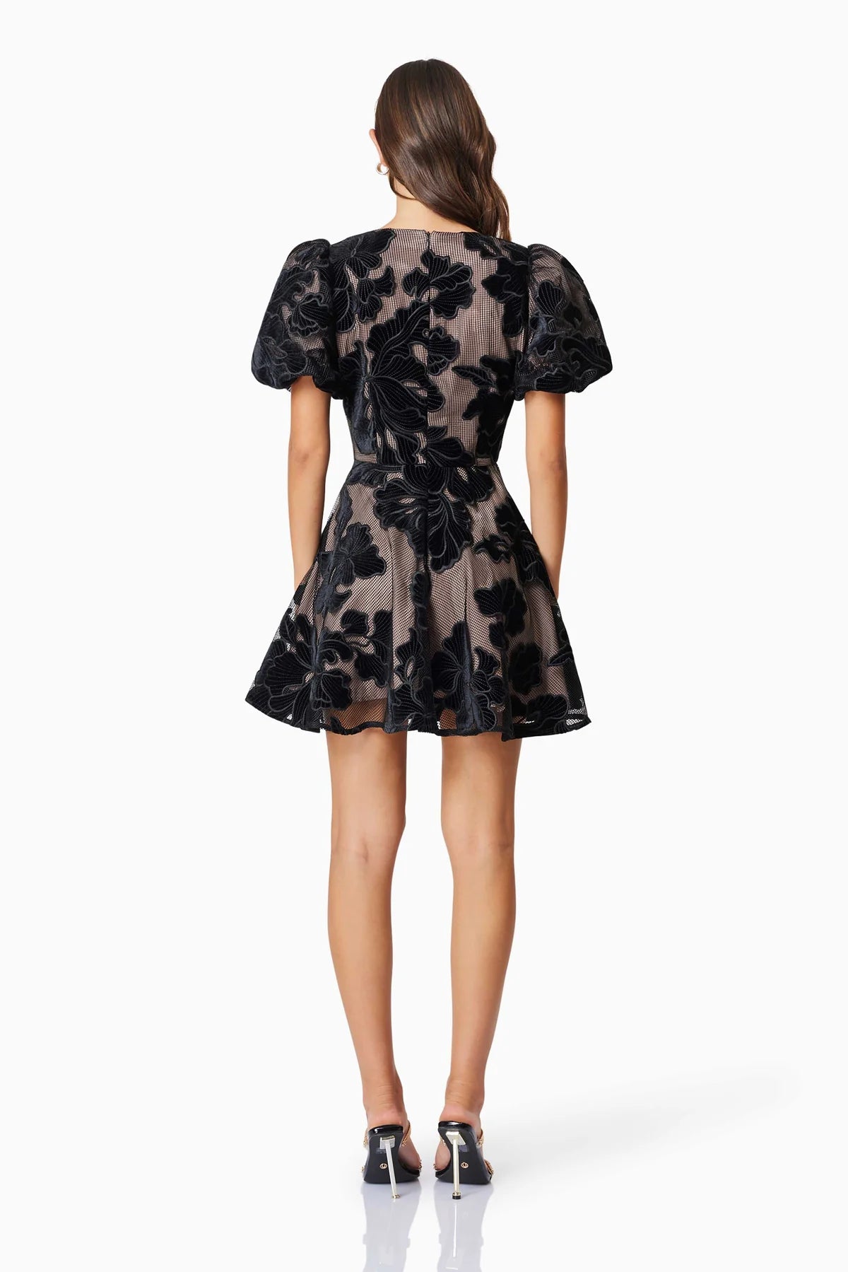 Zara Party Mini Dress In Black
