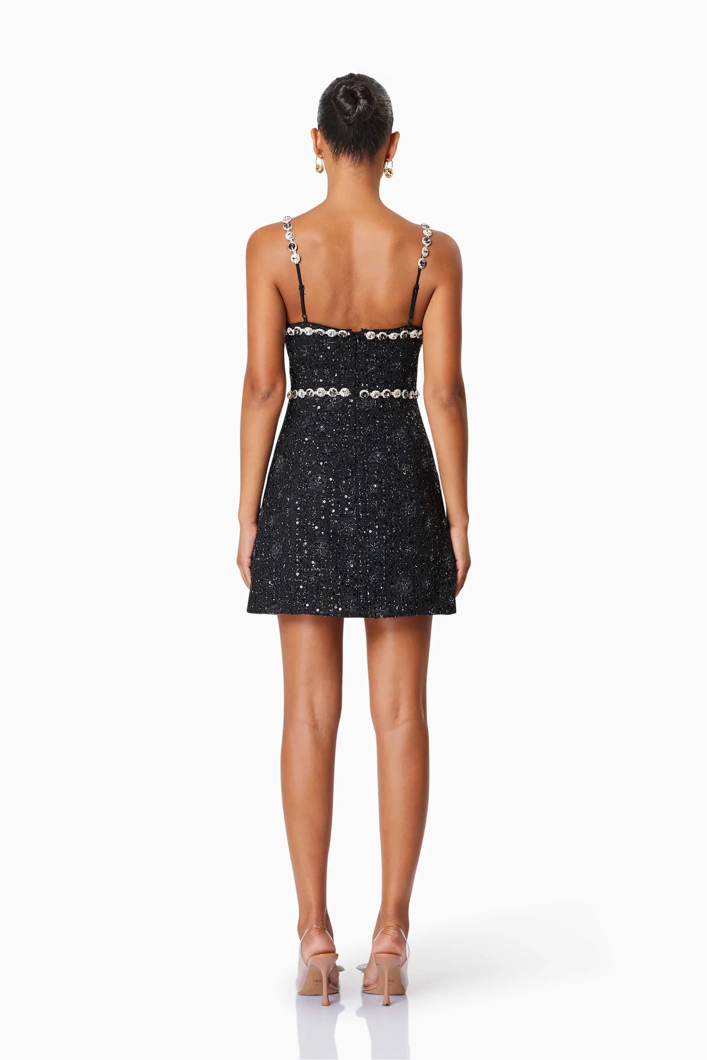 Adeline Mini Party Dress In Black