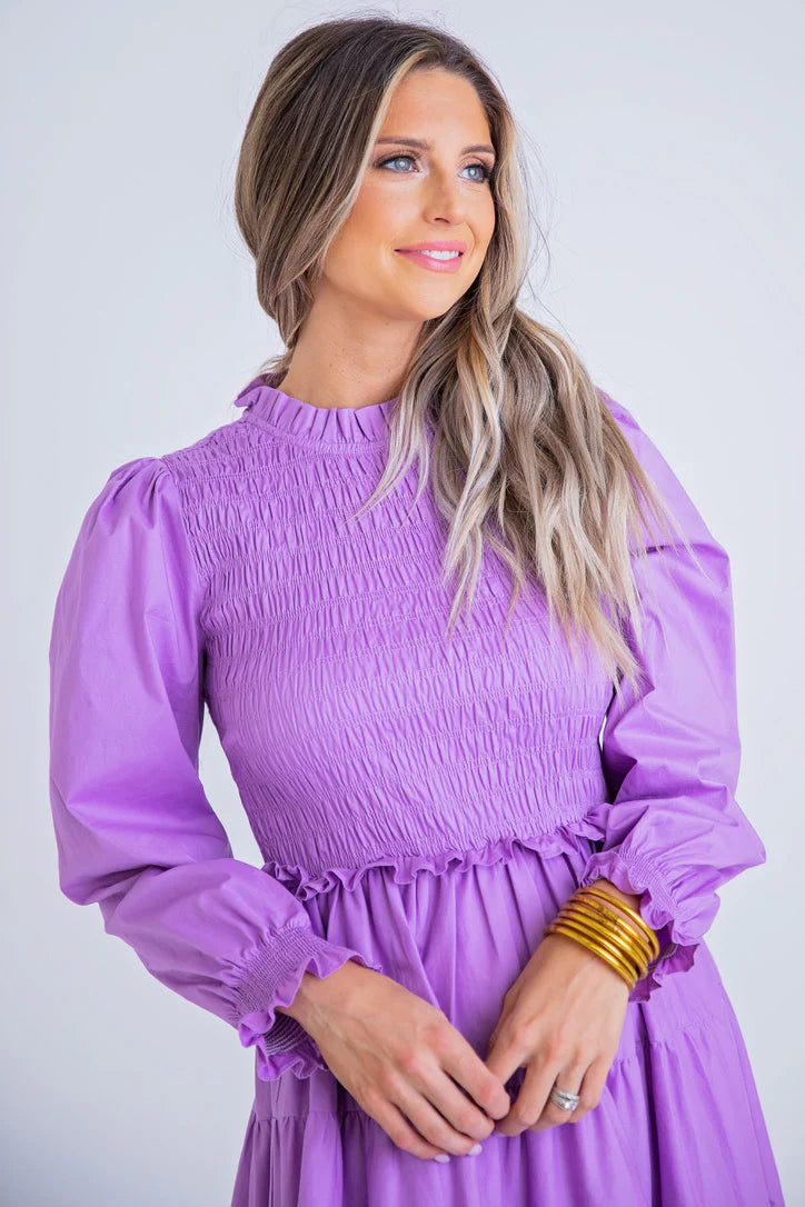 Karlie Smock Maxi Dress