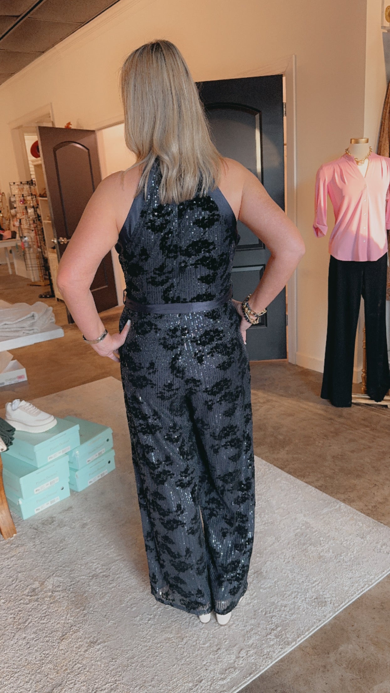 Blue Sleeveless Ciebon Jumpsuit