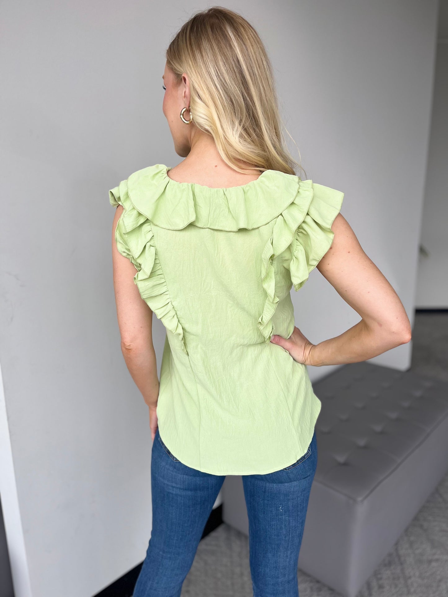 CC Ruffle Front Top