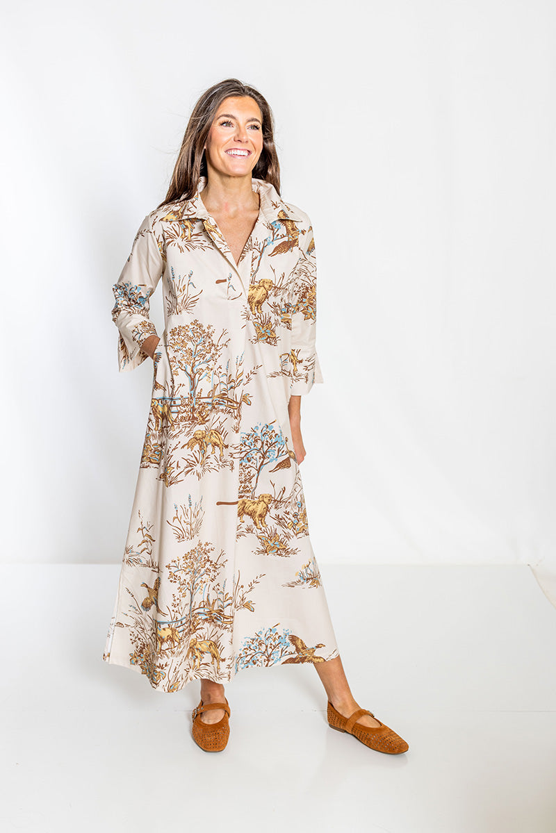 The Maple Field & Feather© Shirt Dress Long