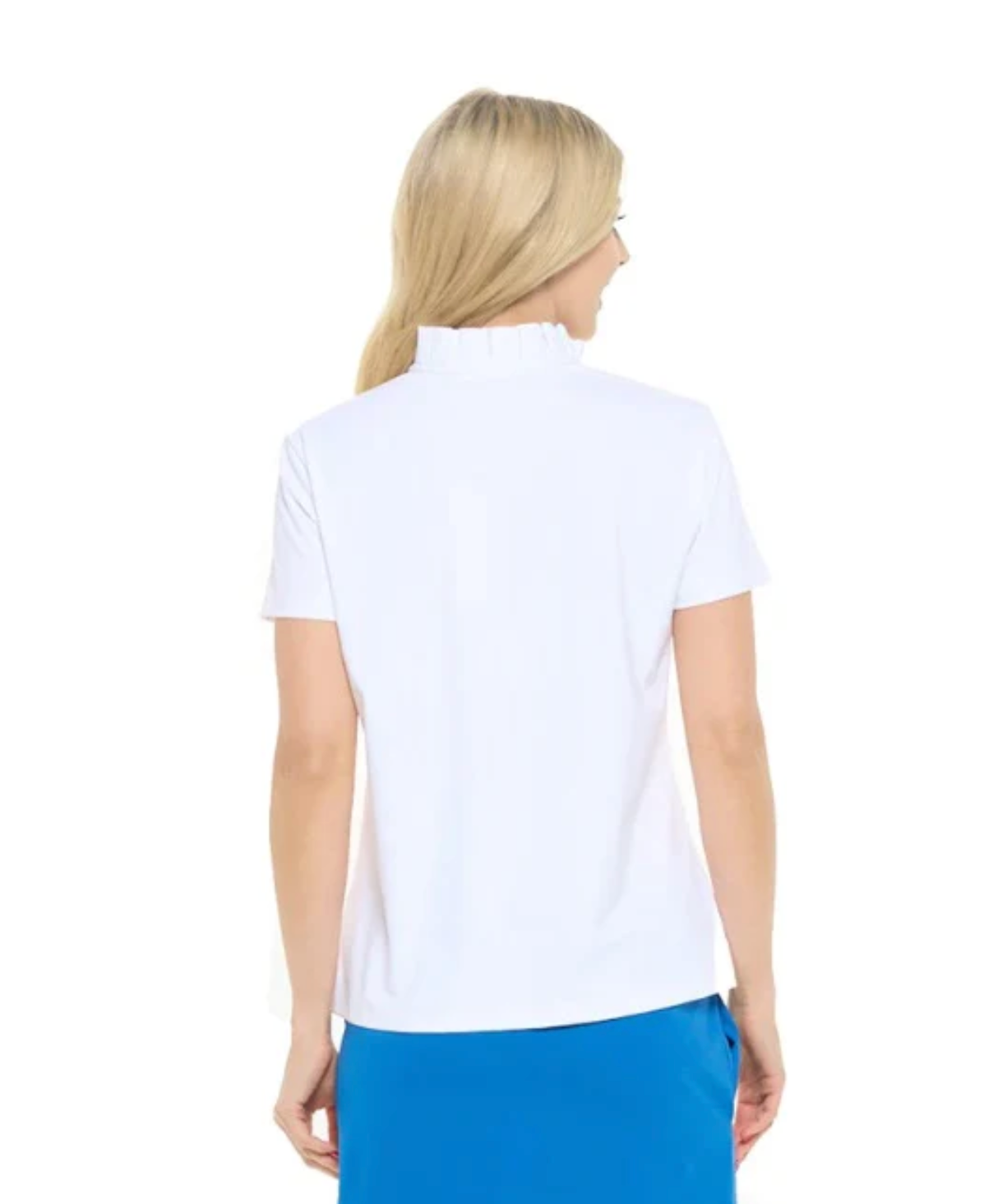 Charlotte Pleated Collar Polo Top