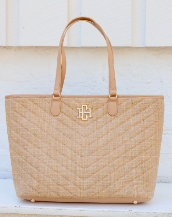 James Tote Natural V Quilted