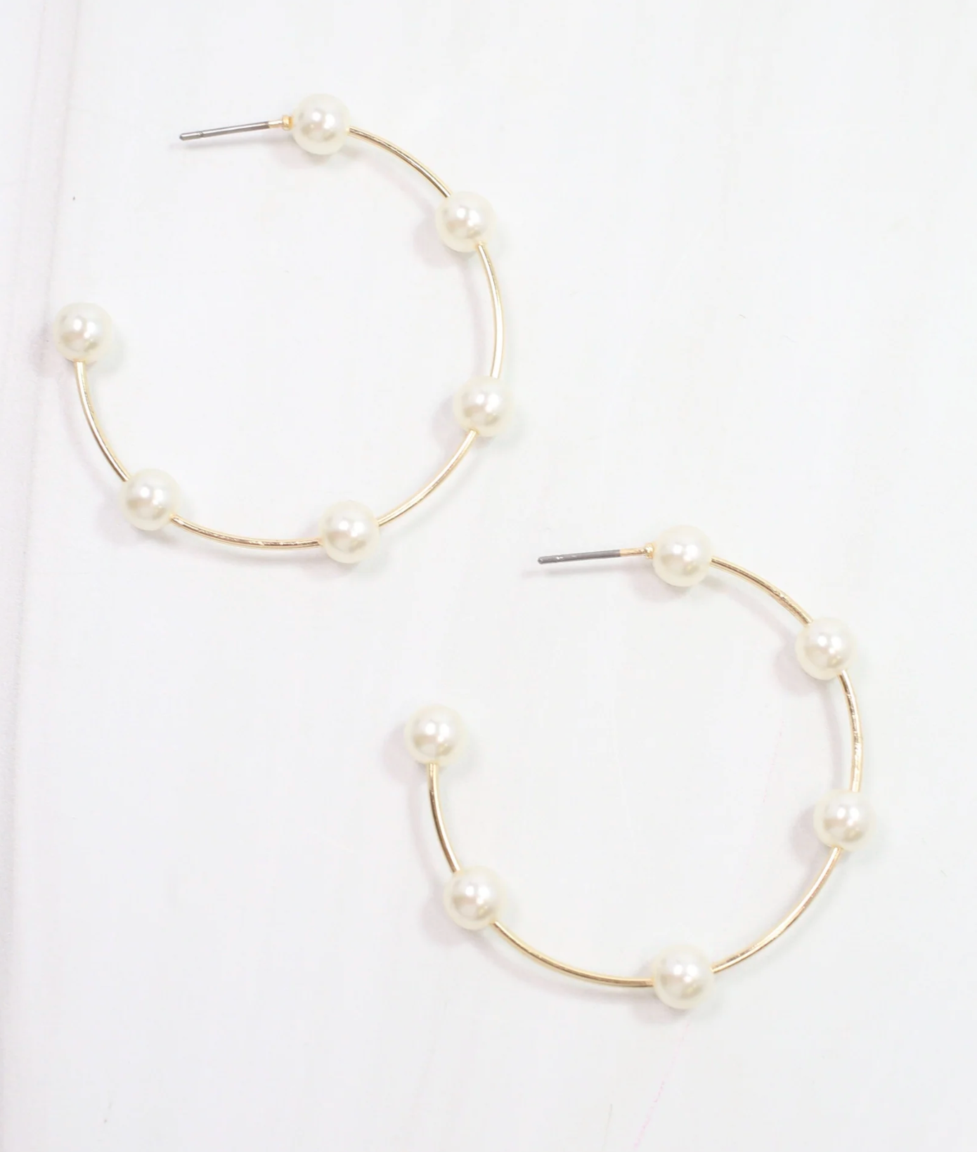 Donald Pearl Hoop Earring