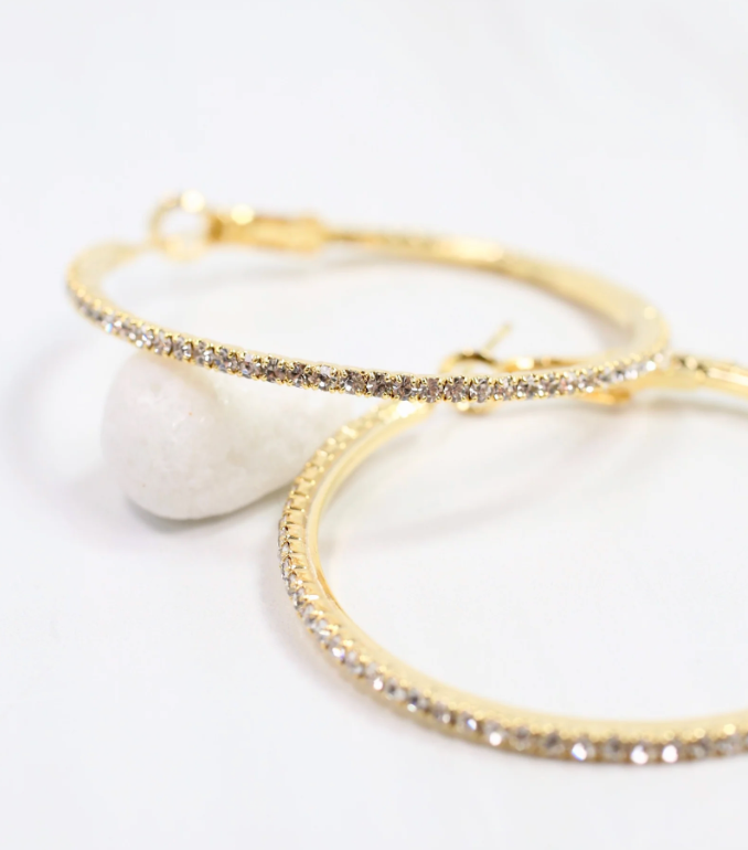 Kayla CZ Hoop Earring
