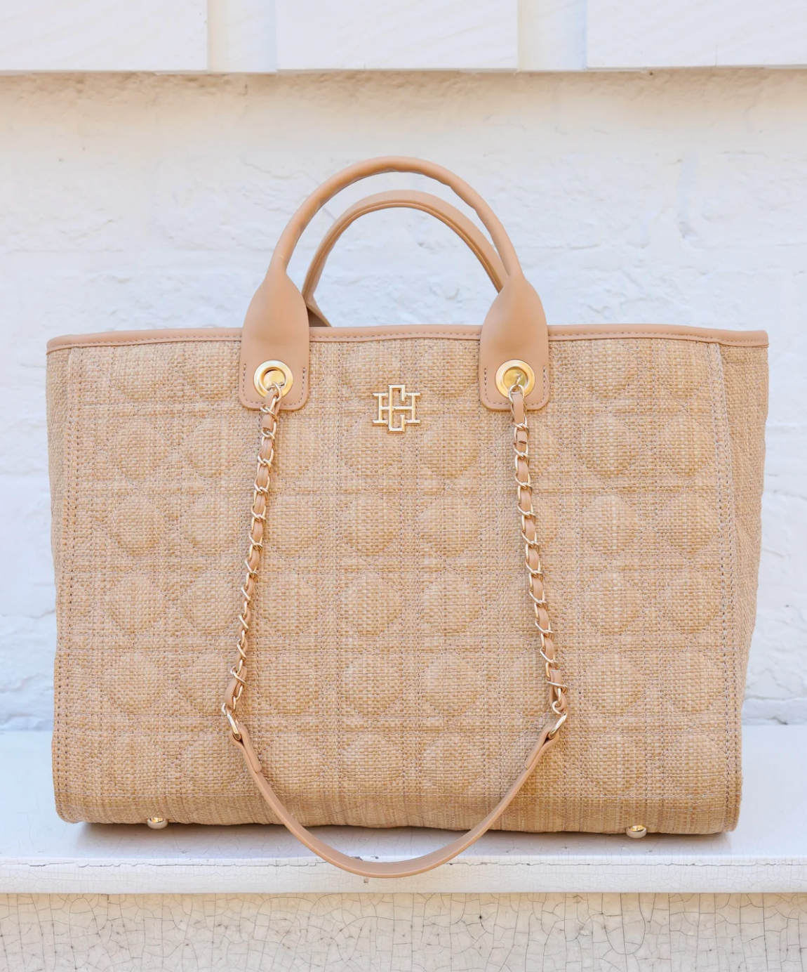 Melissa Tote Bag Natural Quilted LQ