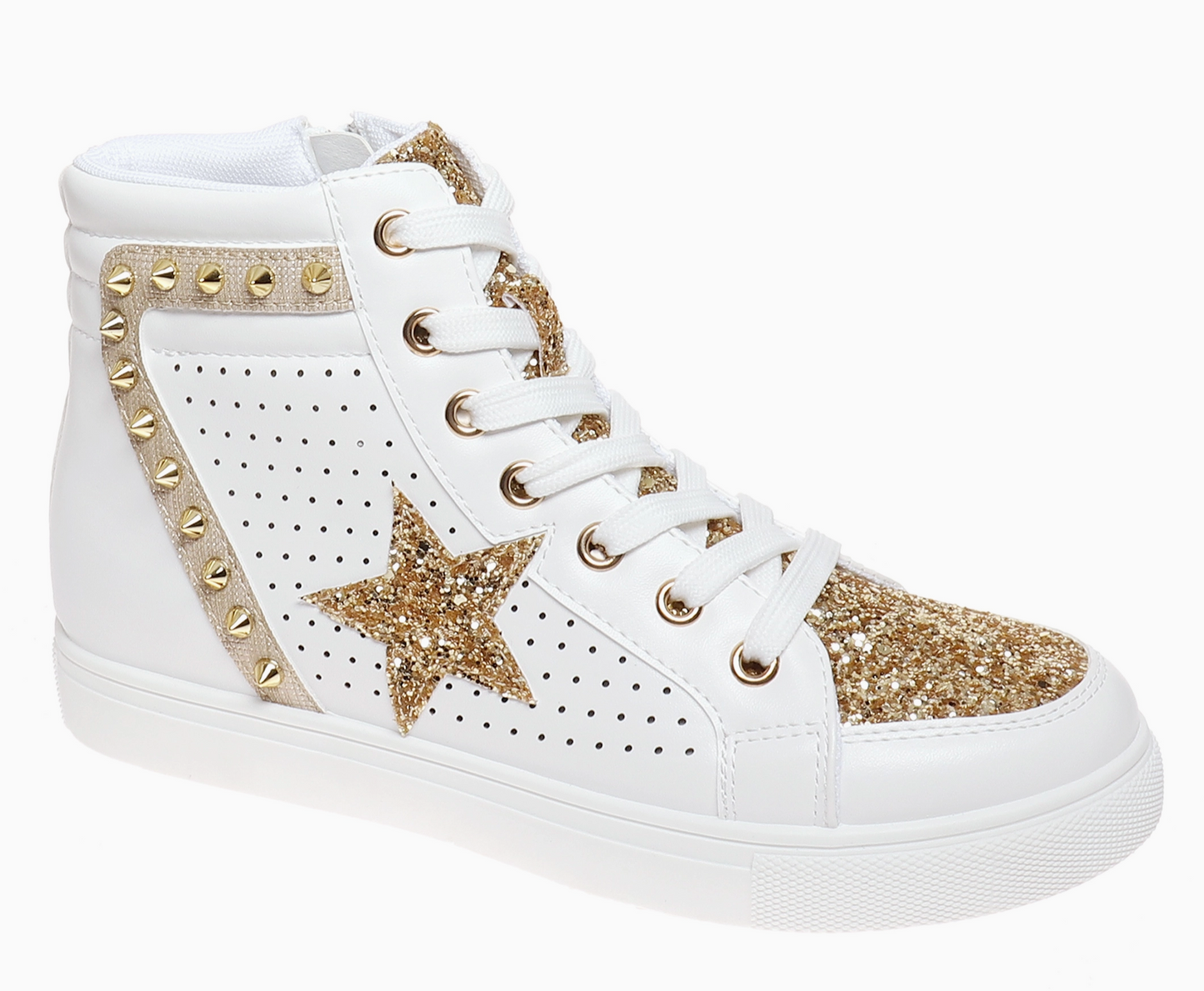 Gold Stud/Sparkle High Tops