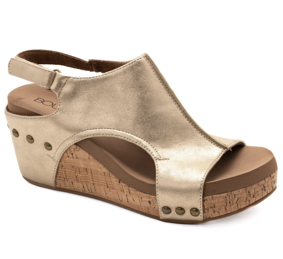 Carley Wedge - Antique Gold