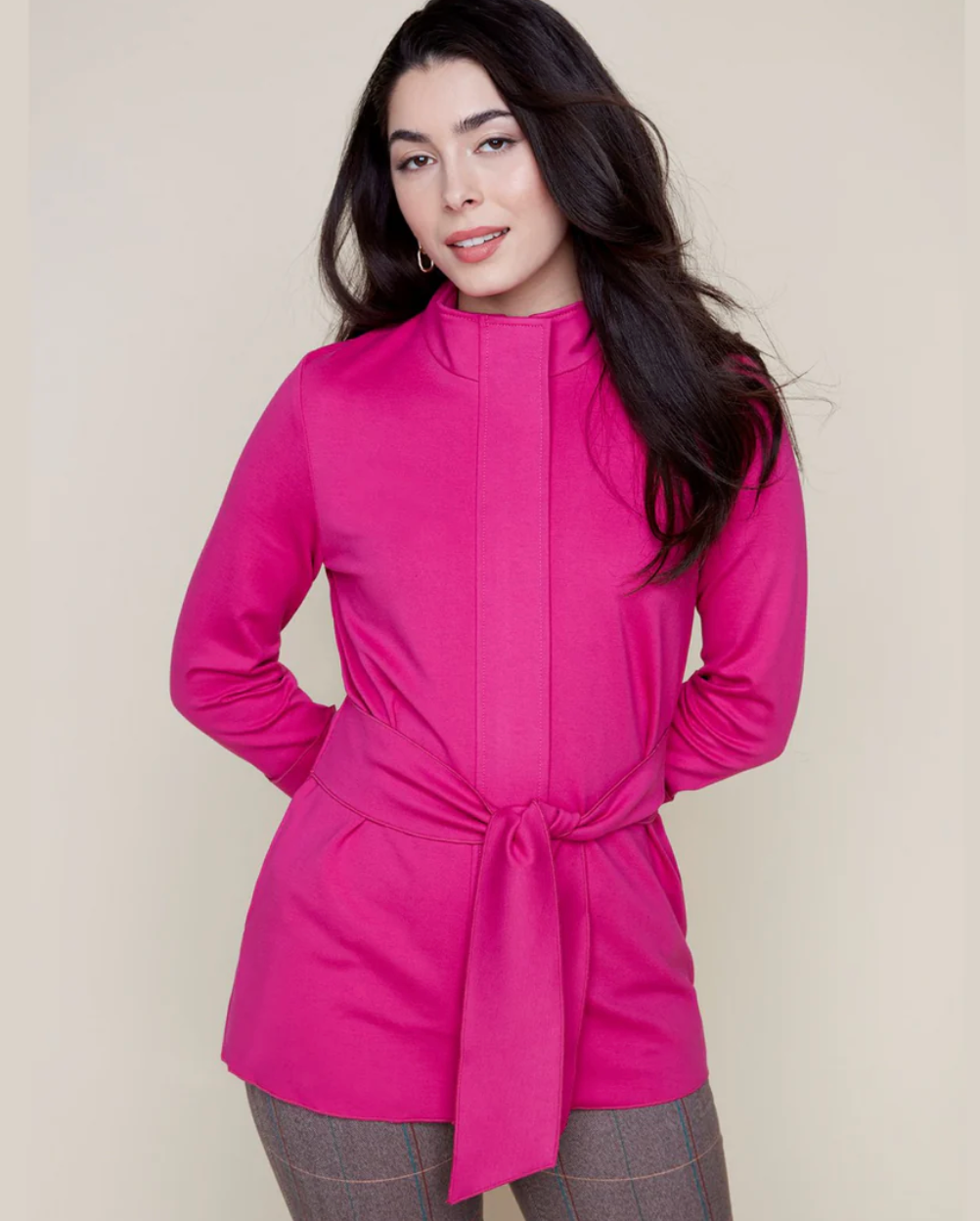 LONG SLEEVE SASH JACKET