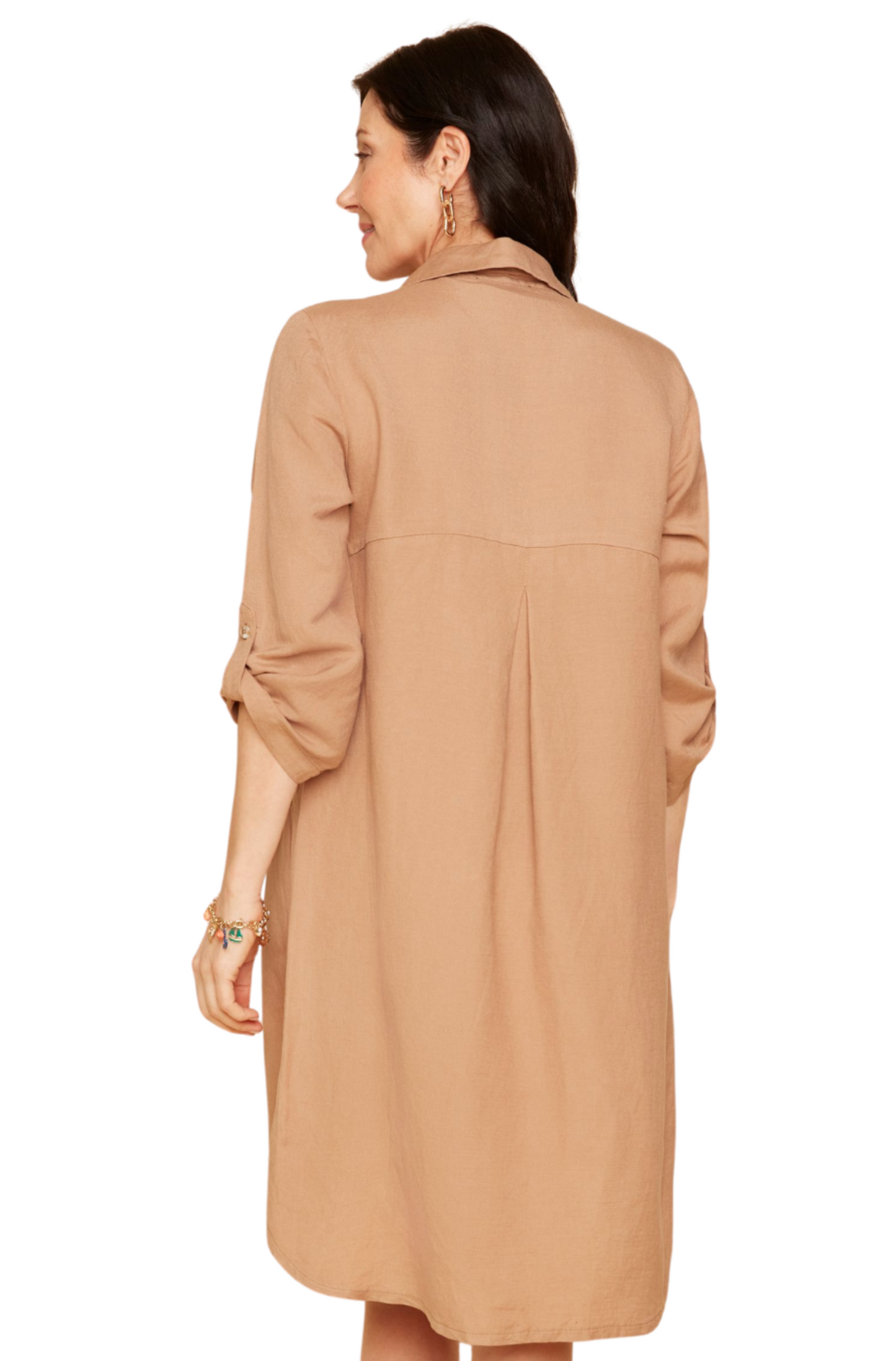 Tan Linen Dress