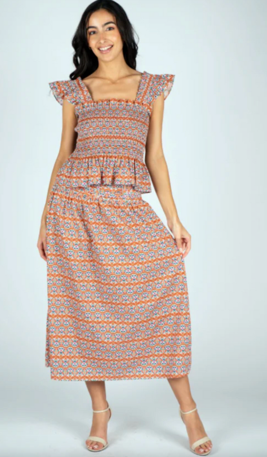 Luna Boho Tile Skirt