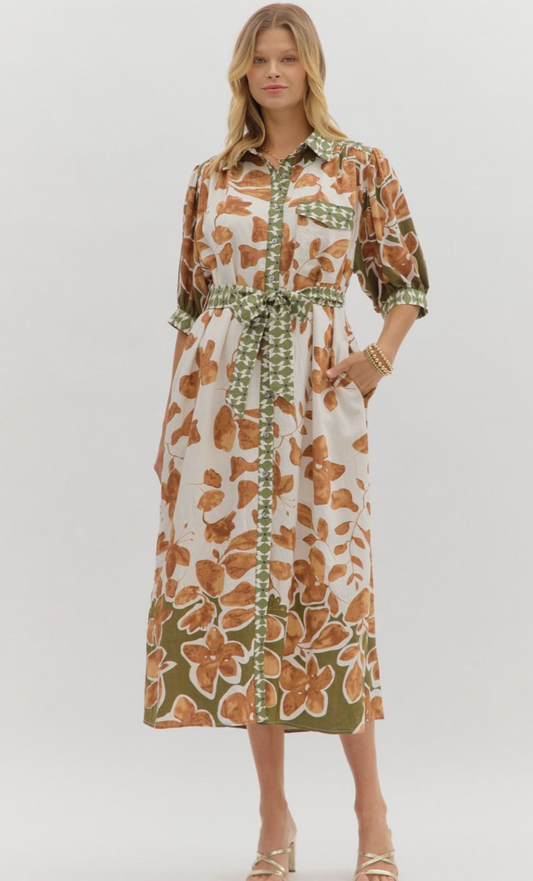 Fallin' For You Midi Dress