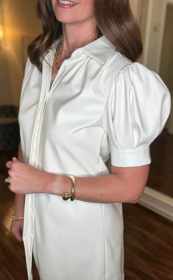 White Vivienne Dress Sincerely Ours