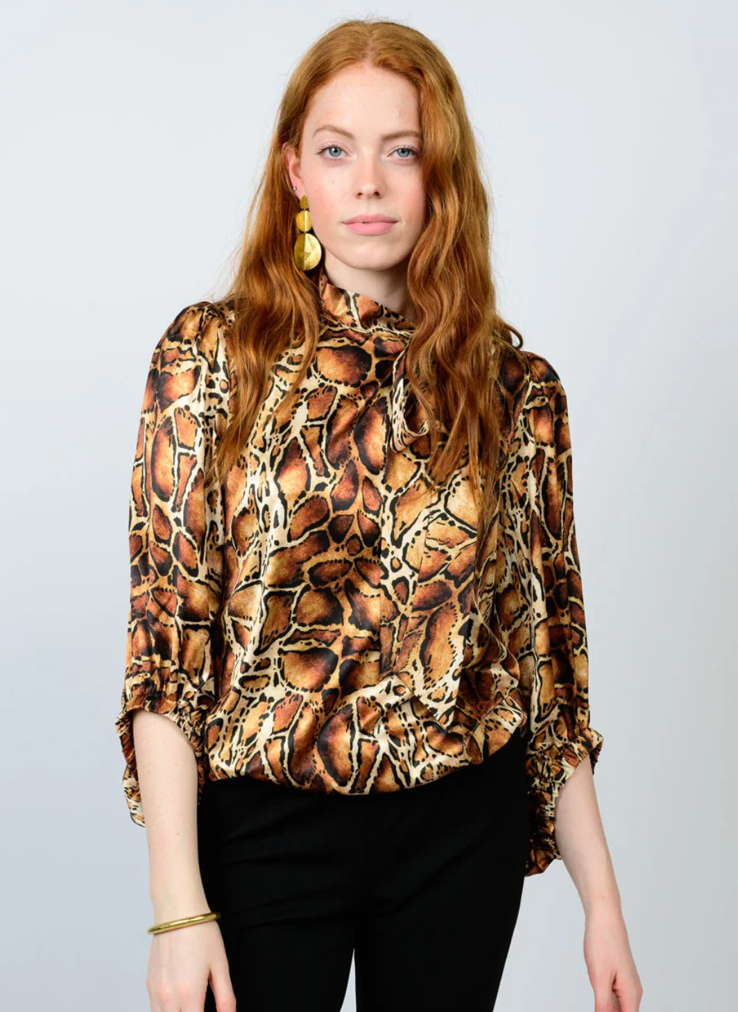 Ivy Jane Golden Bow Neck Top