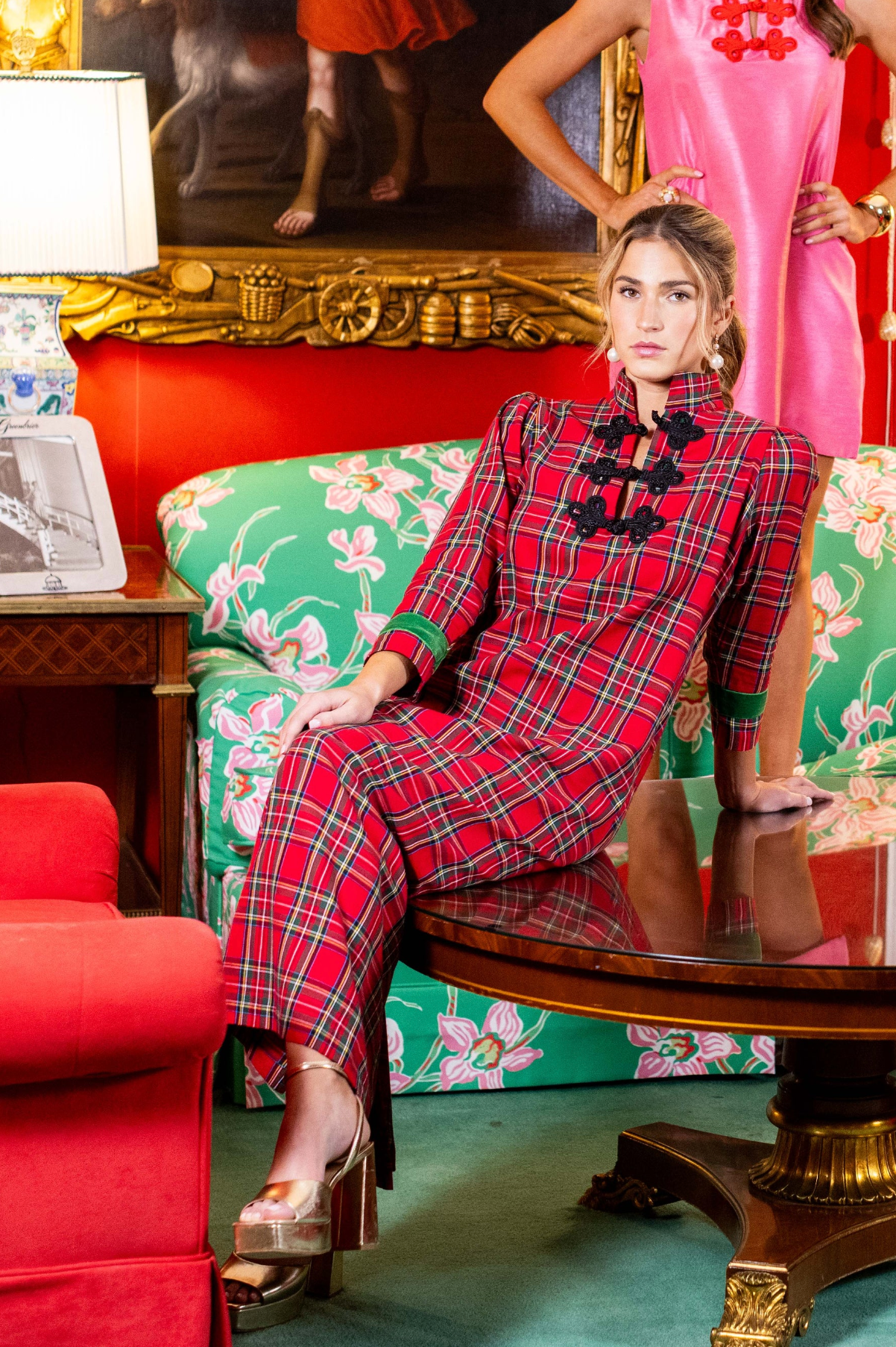 Red Tartan Bouvier Long
