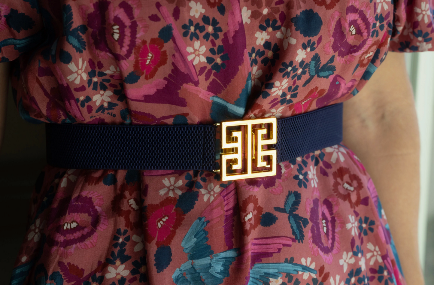 Belt Buckle - Square Greek Key