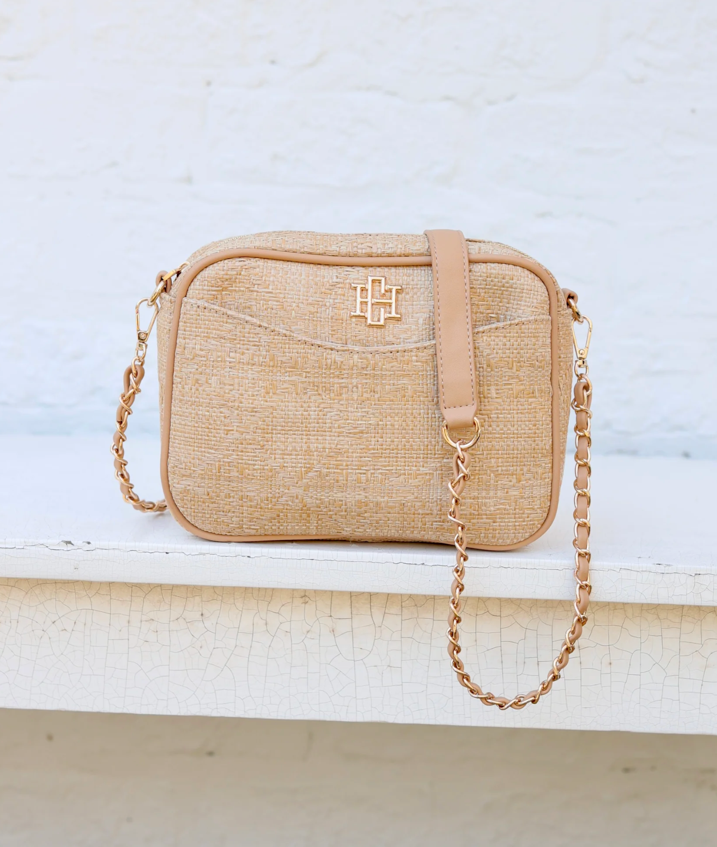 Fiona Crossbody Natural Lattice