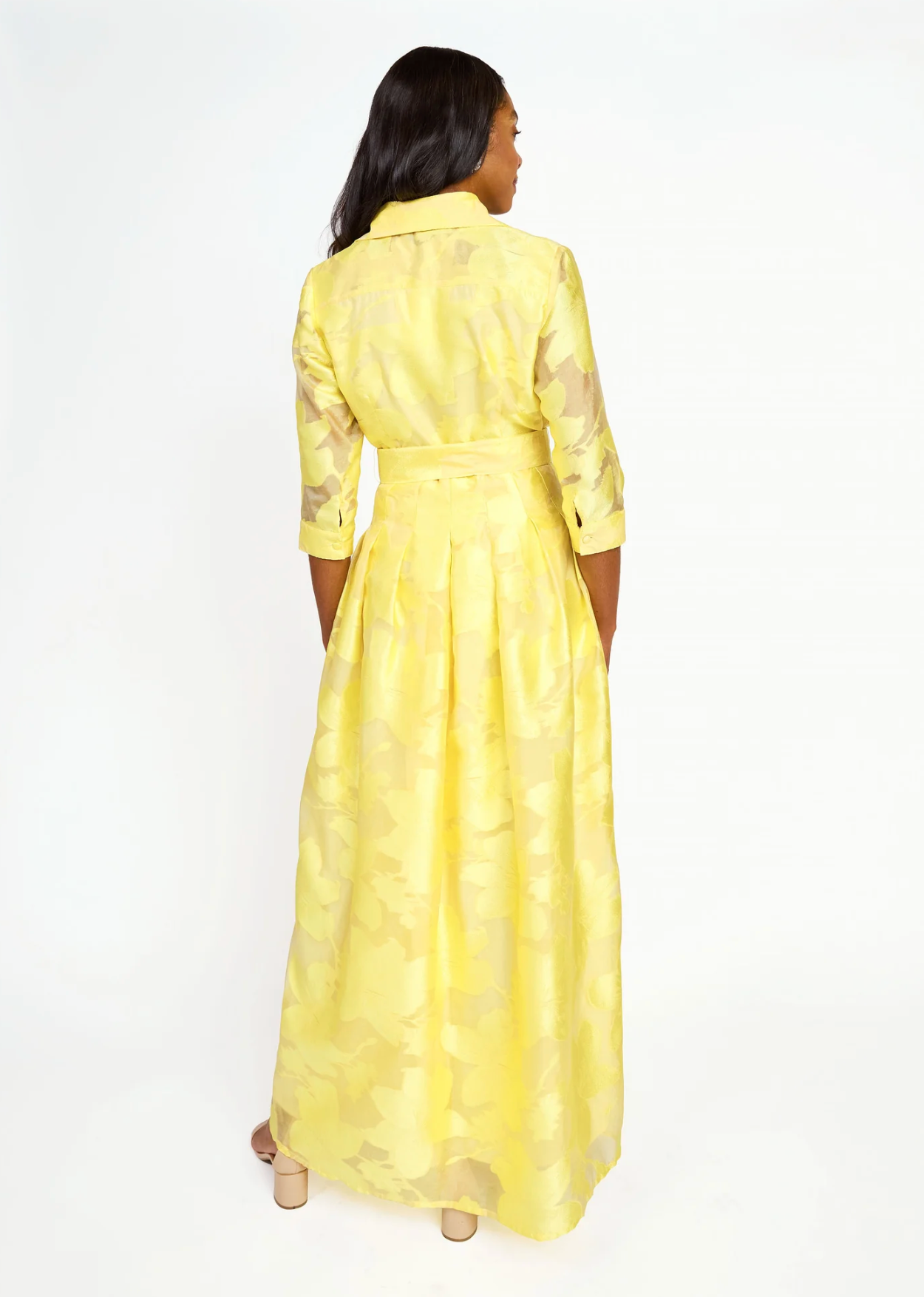 Cecilia Gown Yellow Azalea Organza