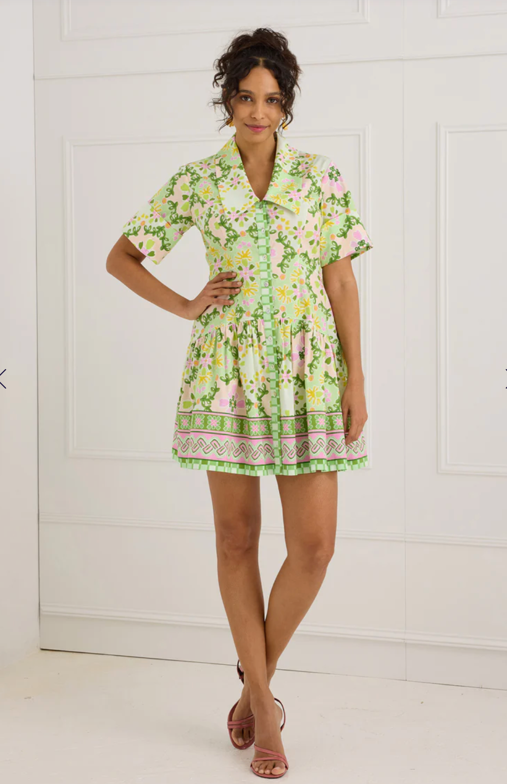 The Julia Dress | Green Clover Canvas