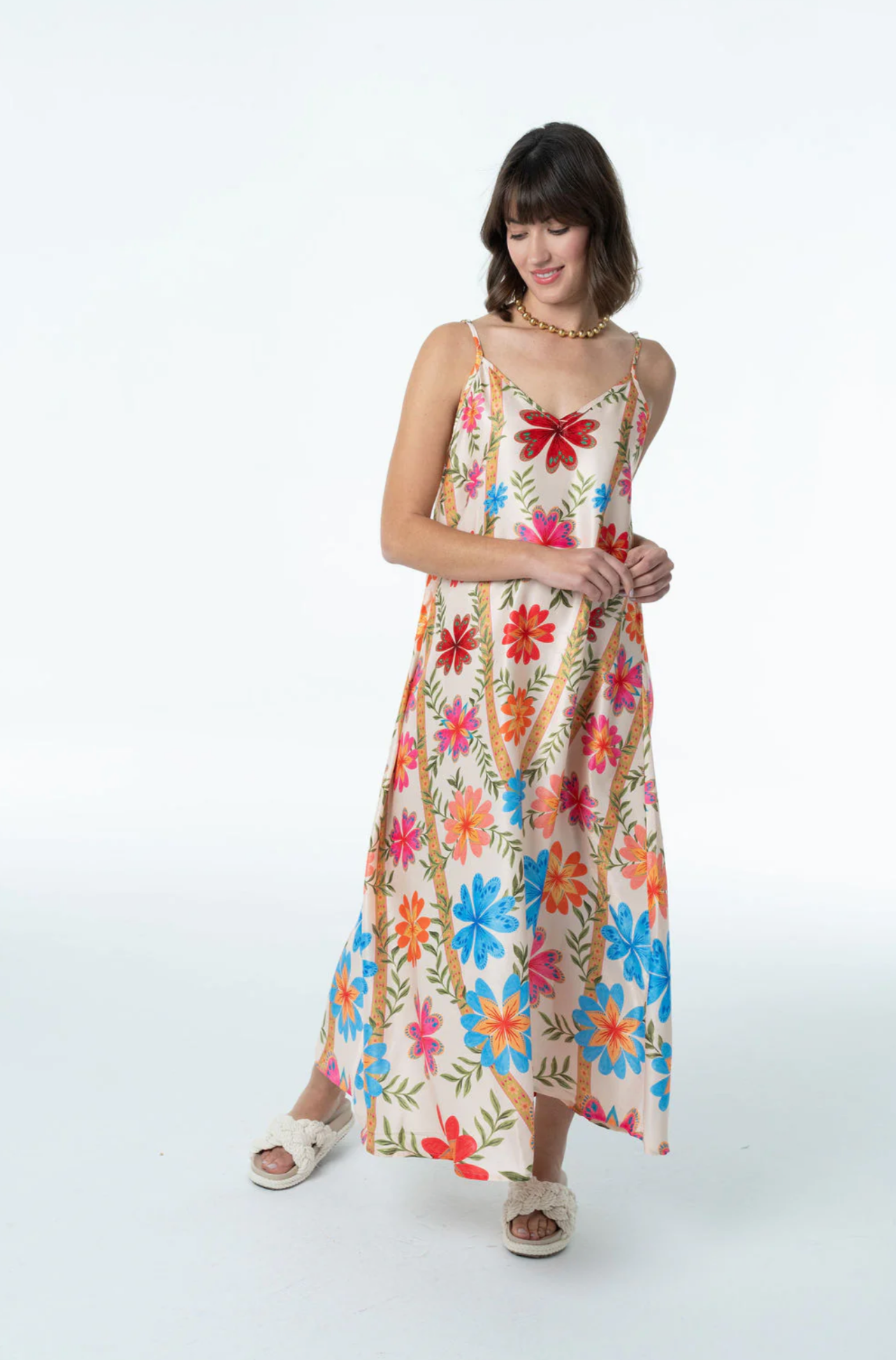 Camille Slip Dress | Cream