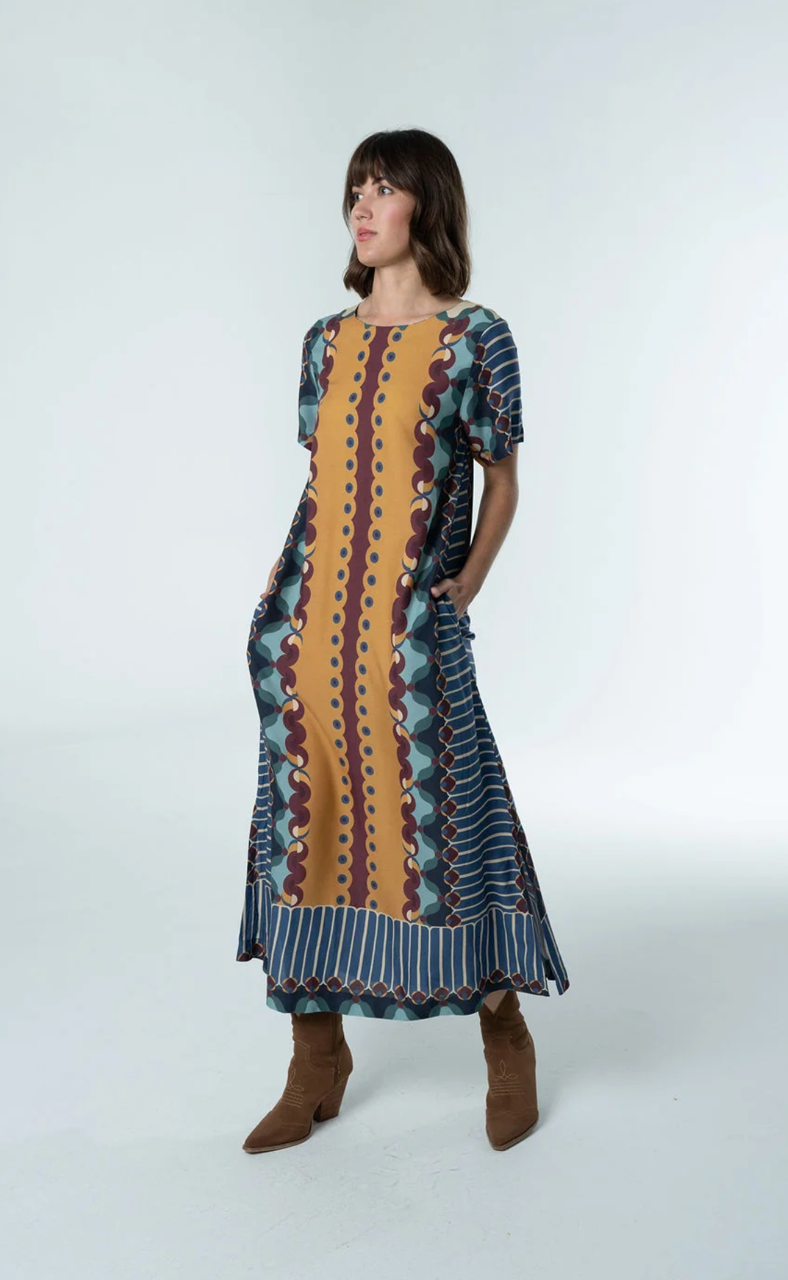 Diana Maxi Dress | Terracotta Tapestry