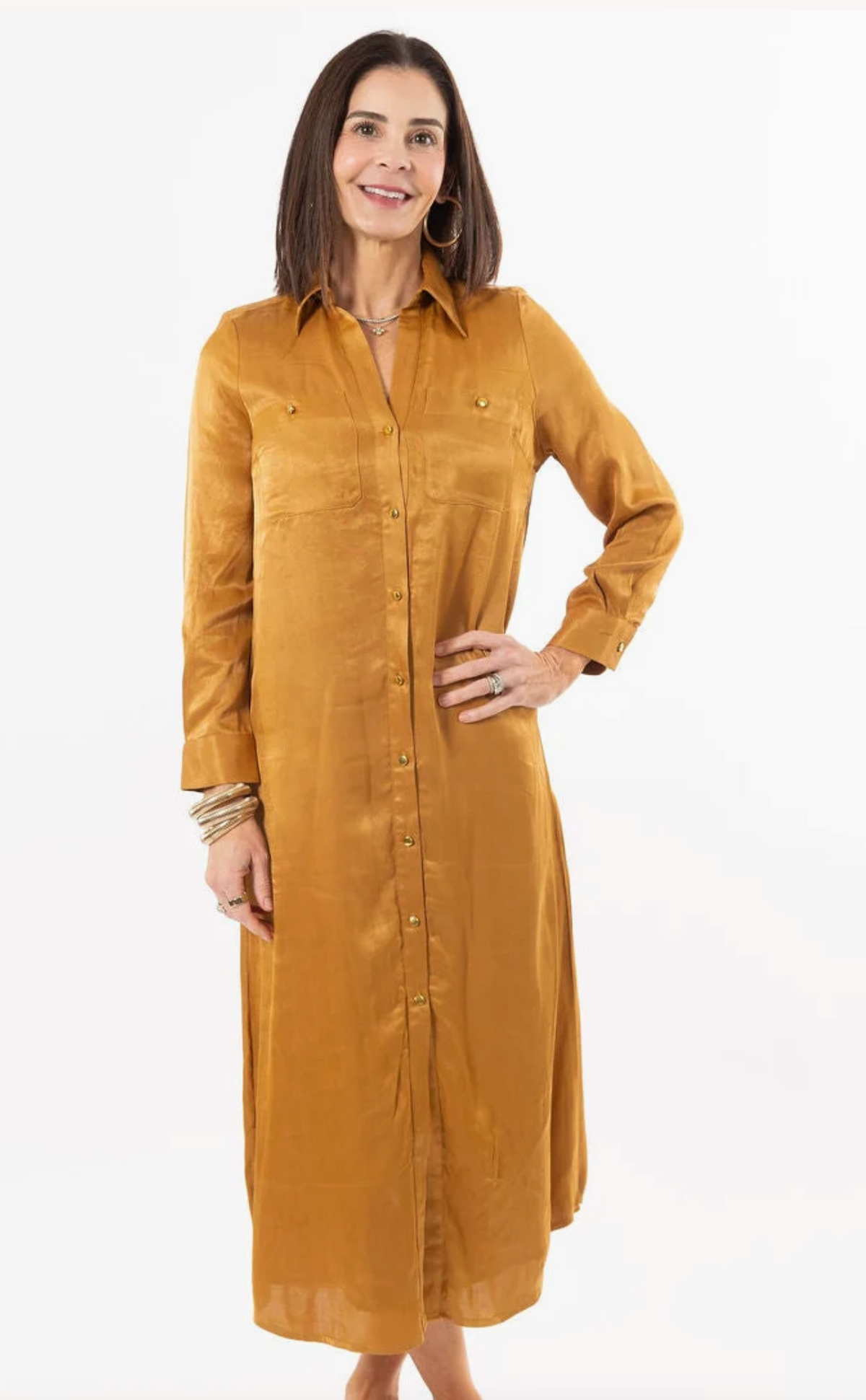 Harper Dress - Harvest Gold