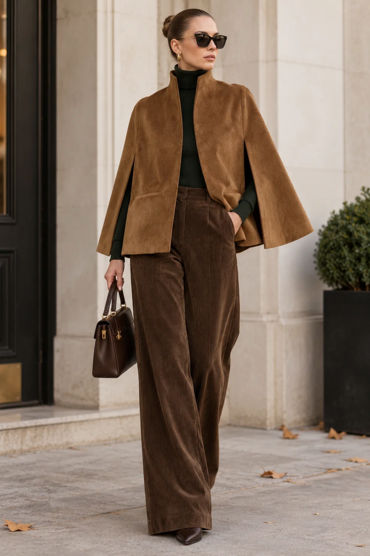 Sage Cape #FU8166CAS | Brown