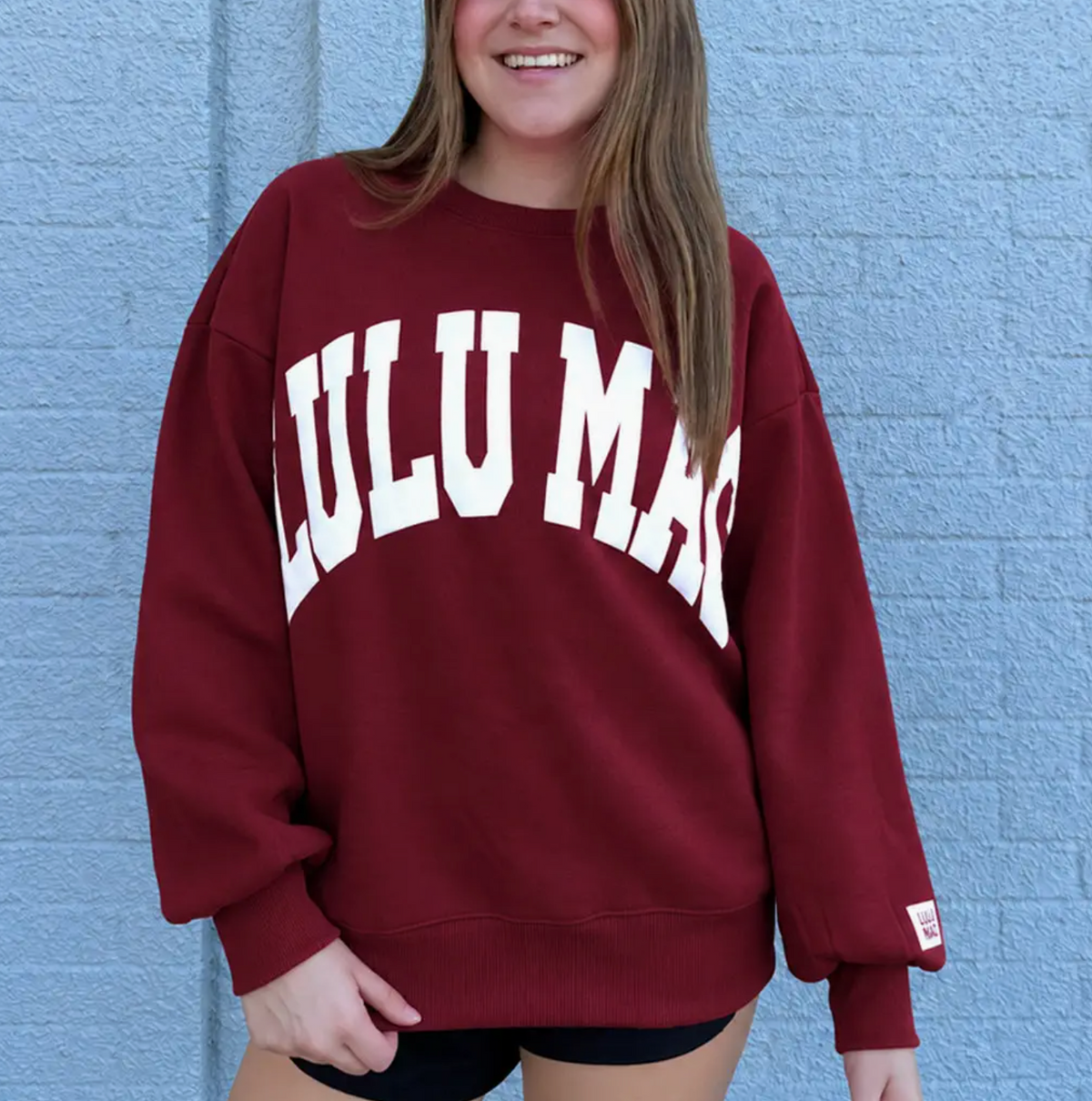 LM-SW-1007 Maroon/White Puff