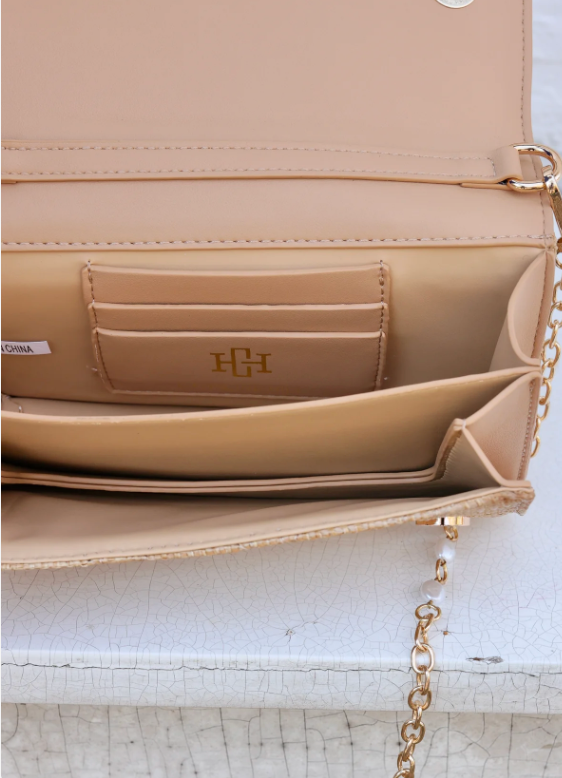 Brynleigh Clutch Crossbody Natural Quilted LQ