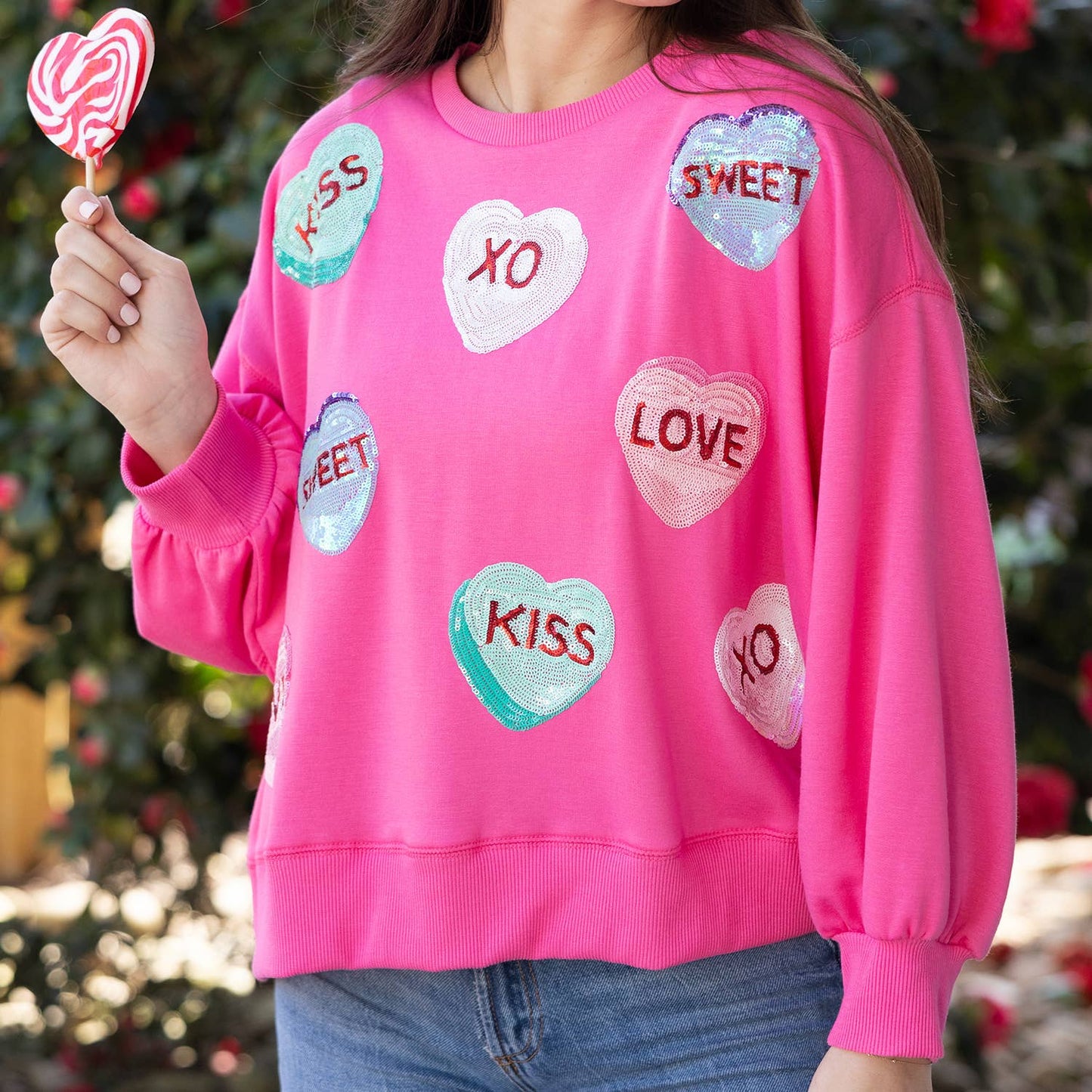 Millie Candy Hearts Sweatshirt