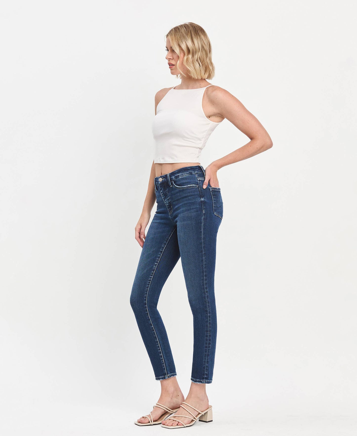 TUMMY CONTROL HIGH RISE SEAMLESS WB SKINNY JEANS