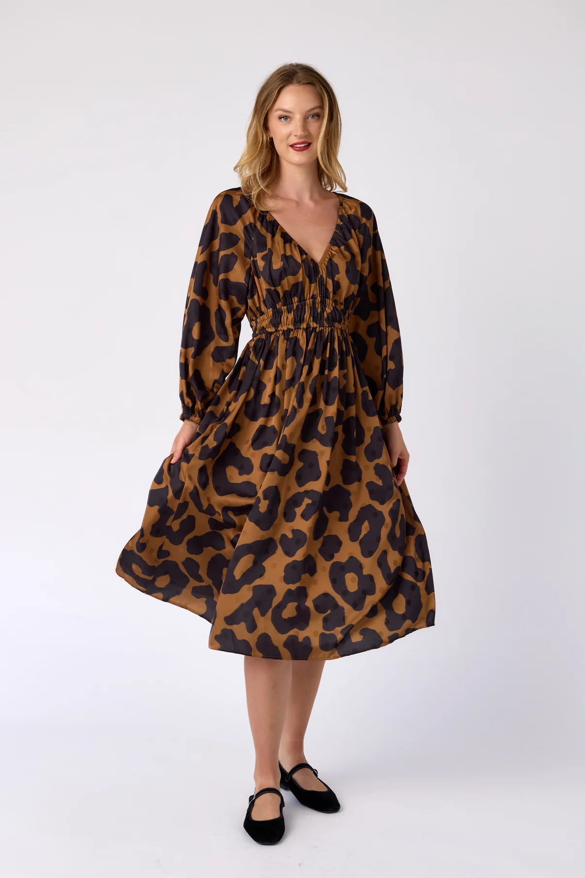 Crosby: Holland Dress- Leopard Den