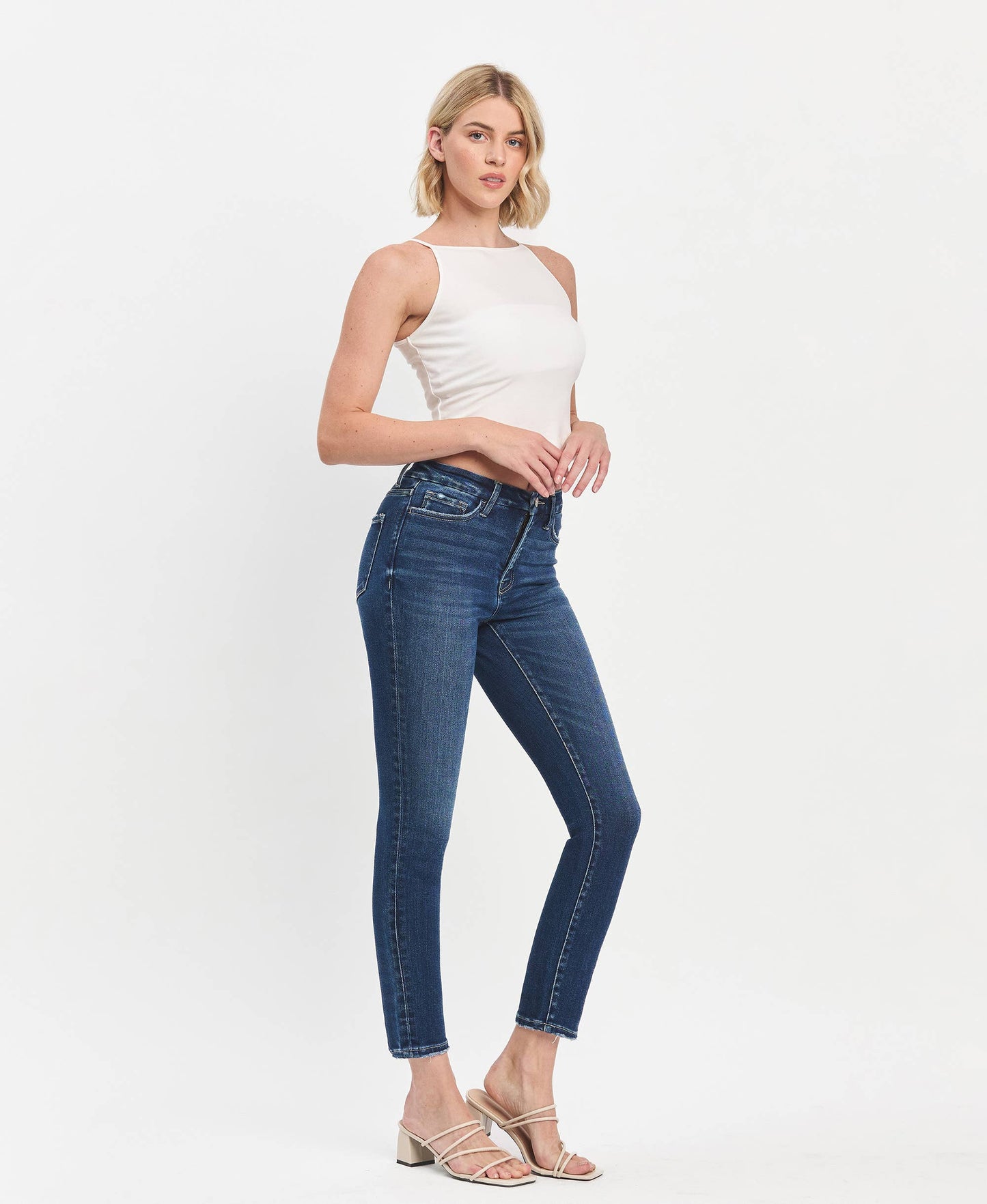 TUMMY CONTROL HIGH RISE SEAMLESS WB SKINNY JEANS
