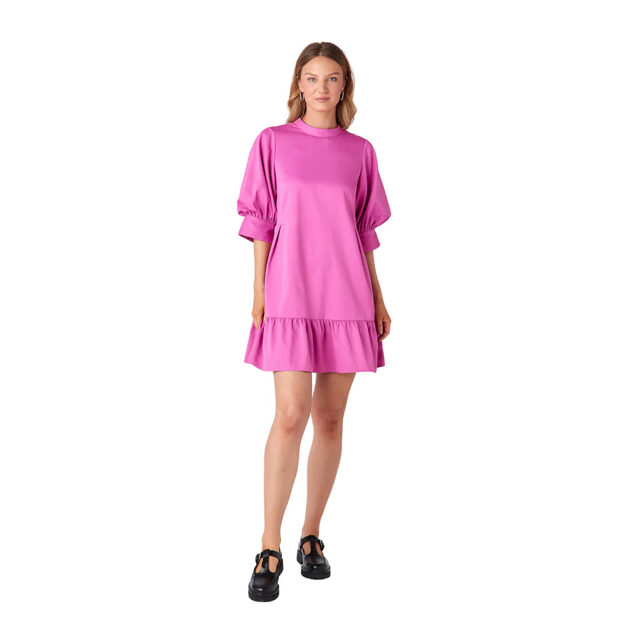 Crosby Brixton Dress-Super Pink