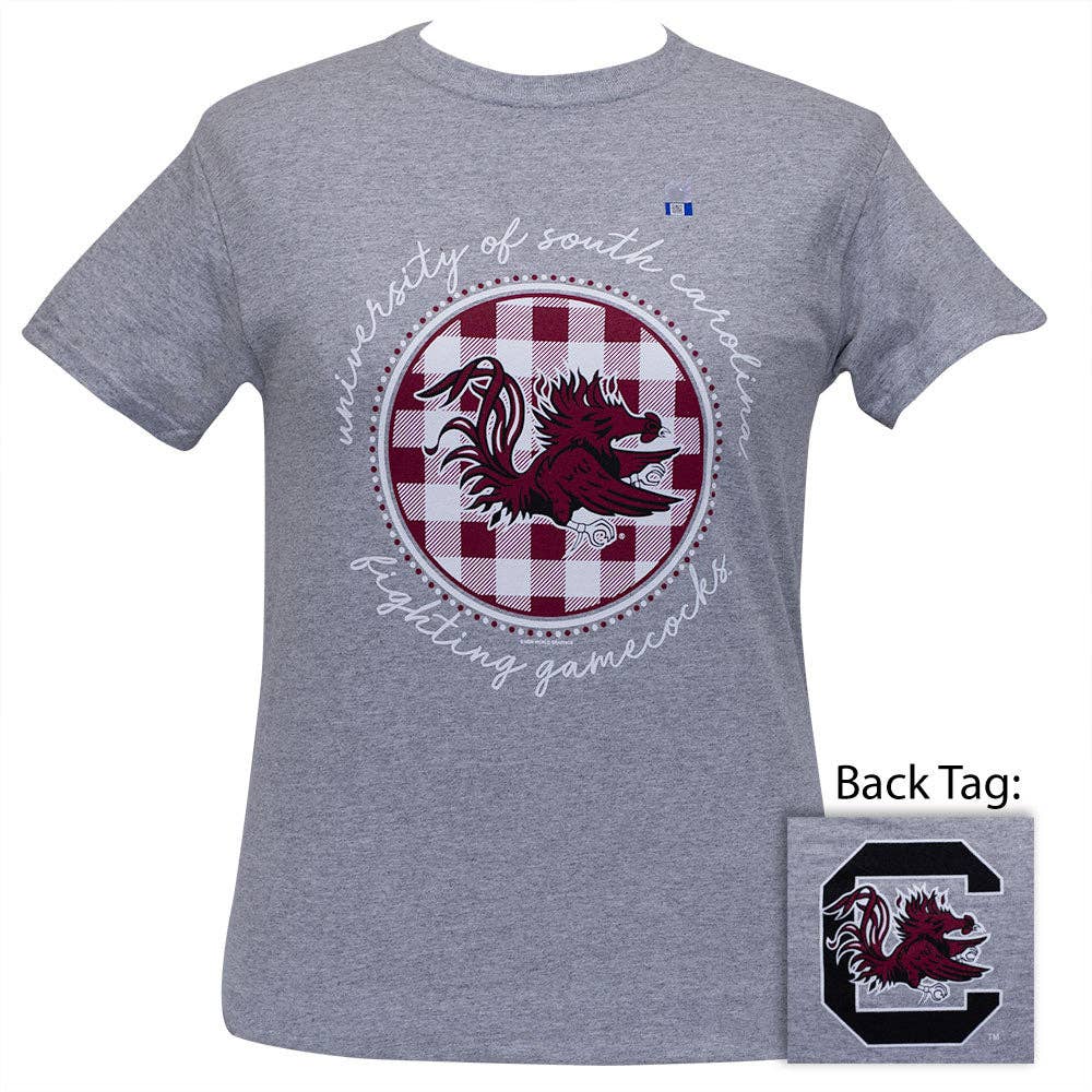 South Carolina Buffalo Plaid Sport Grey SS