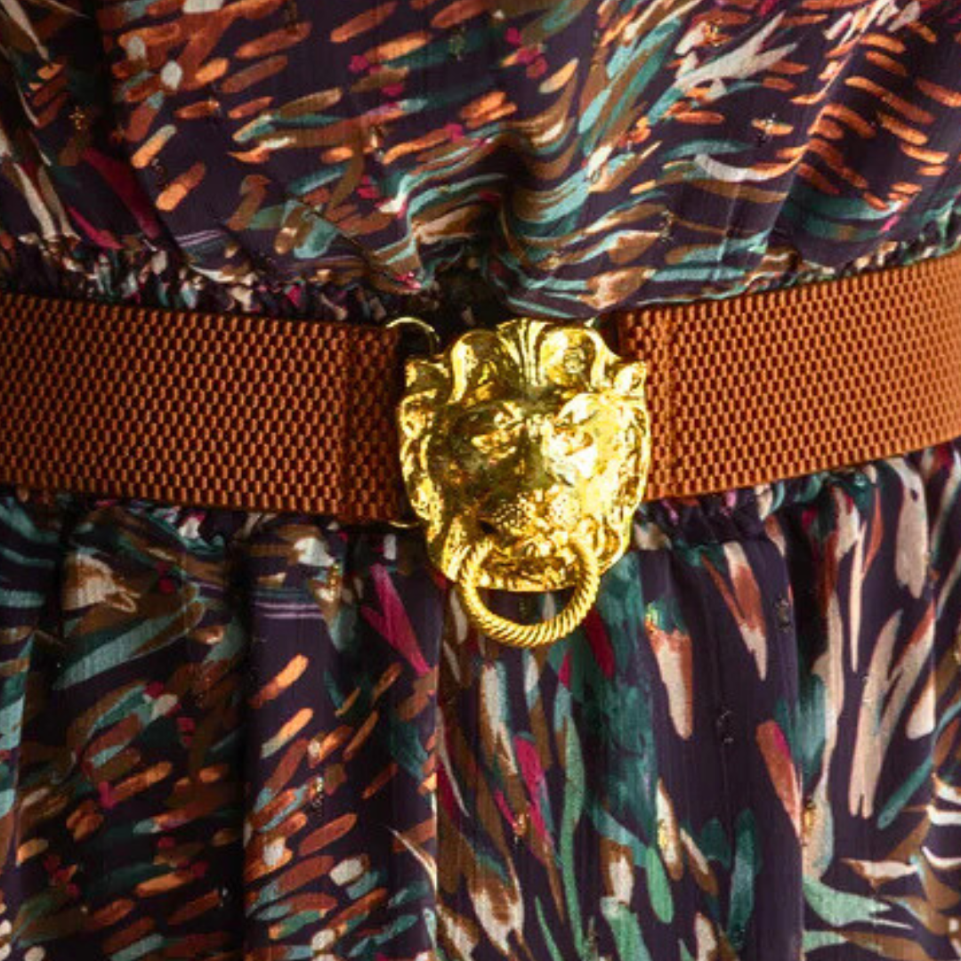 Dark Brown Interchangeable Stretch Belt Band