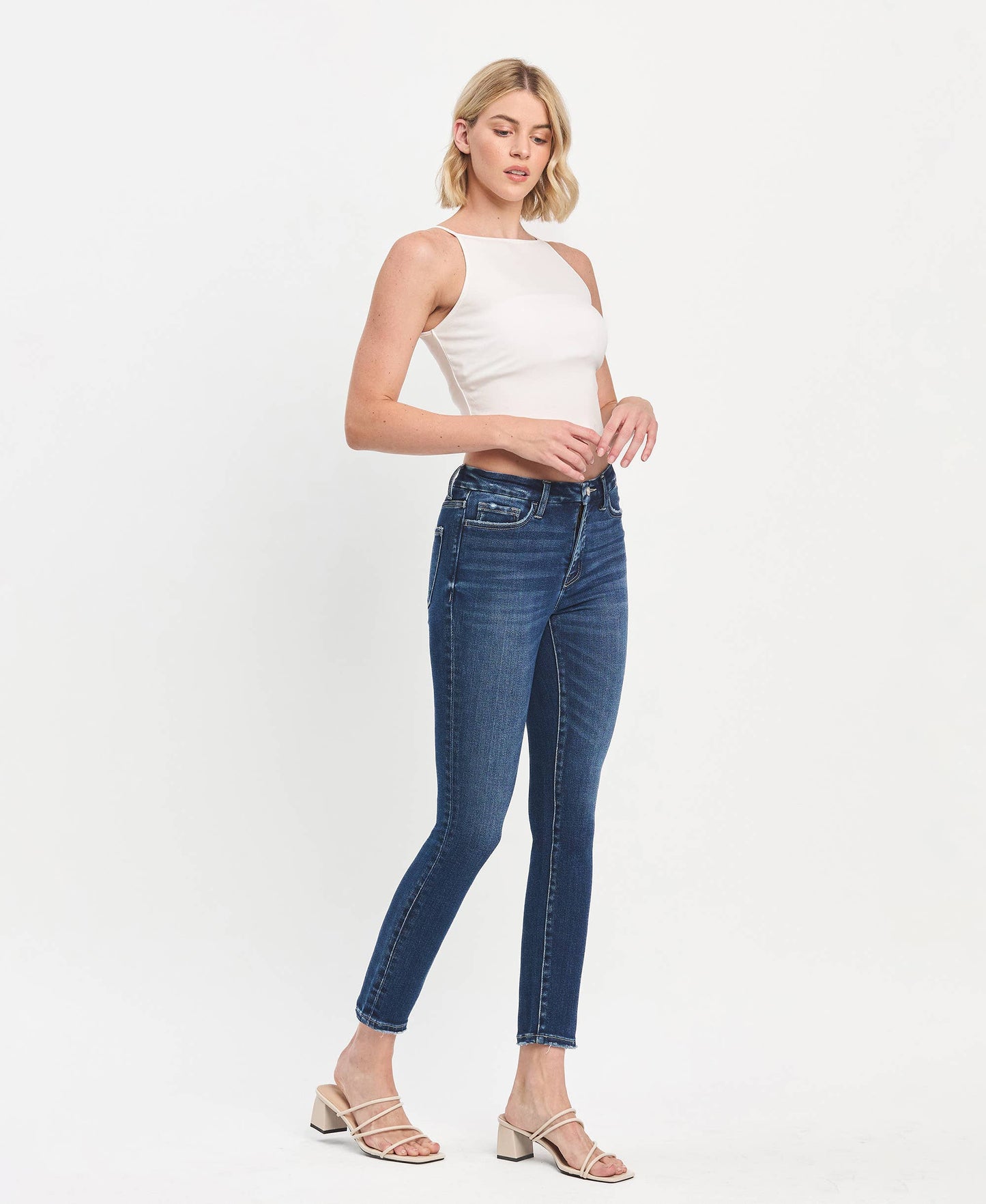 TUMMY CONTROL HIGH RISE SEAMLESS WB SKINNY JEANS