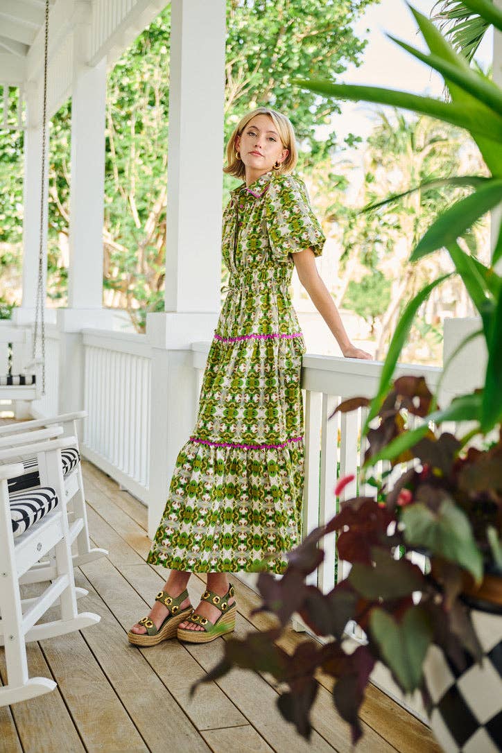 Banyan Puff Sleeve Dress - Camo