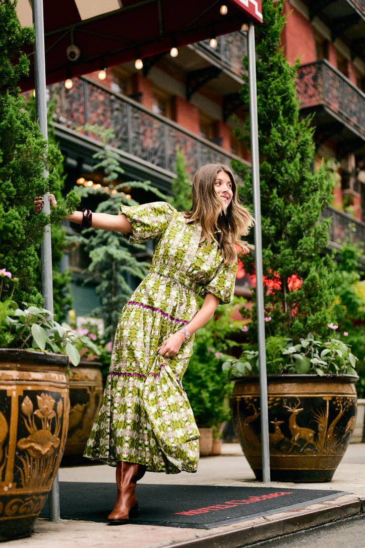 Banyan Puff Sleeve Dress - Camo