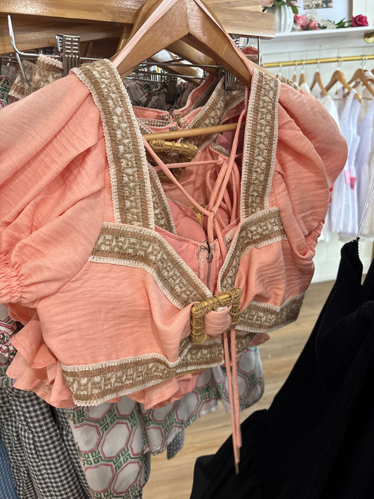 Peach Two Piece Set