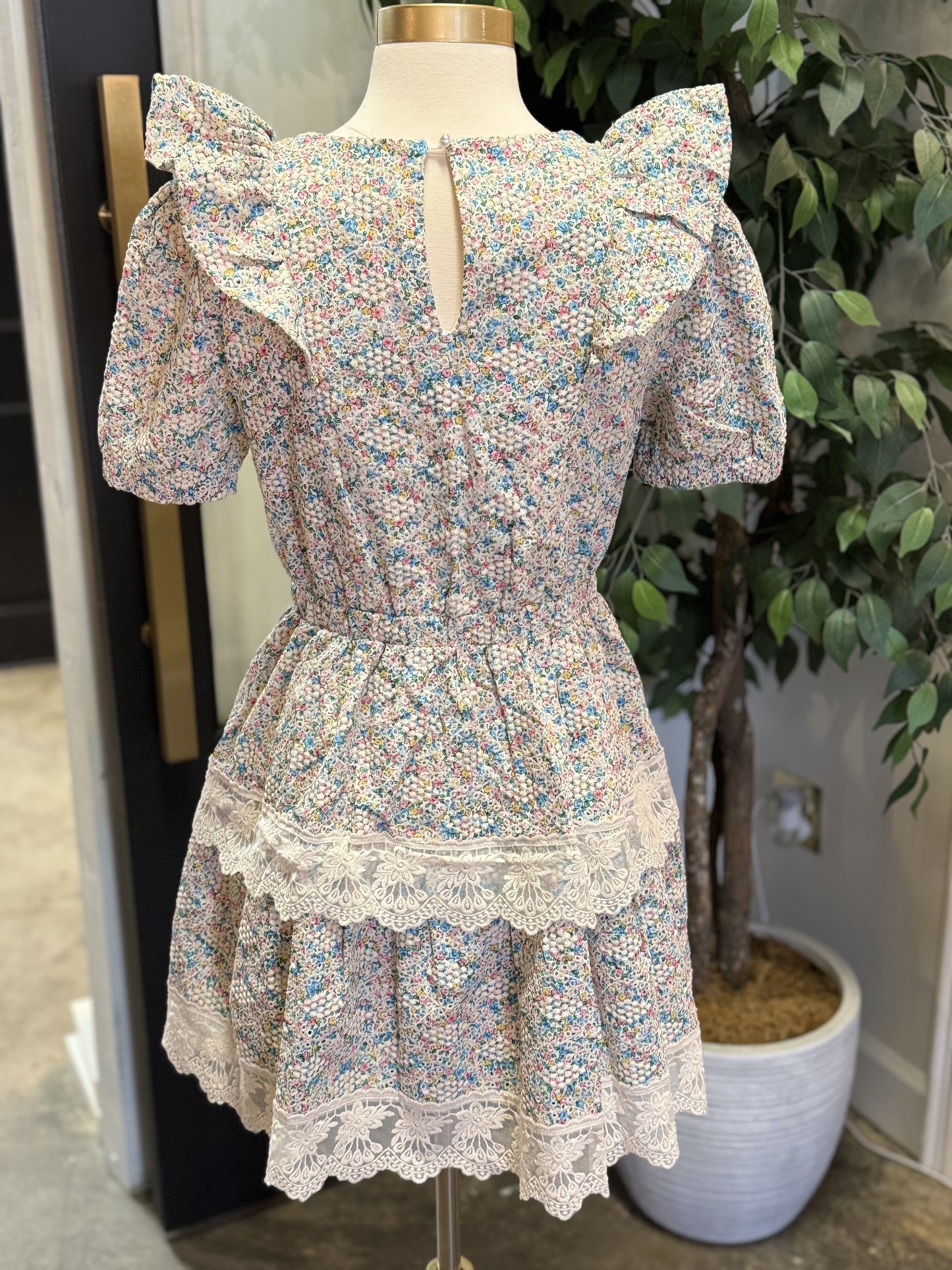 CCD13626 American Girl Floral Dress