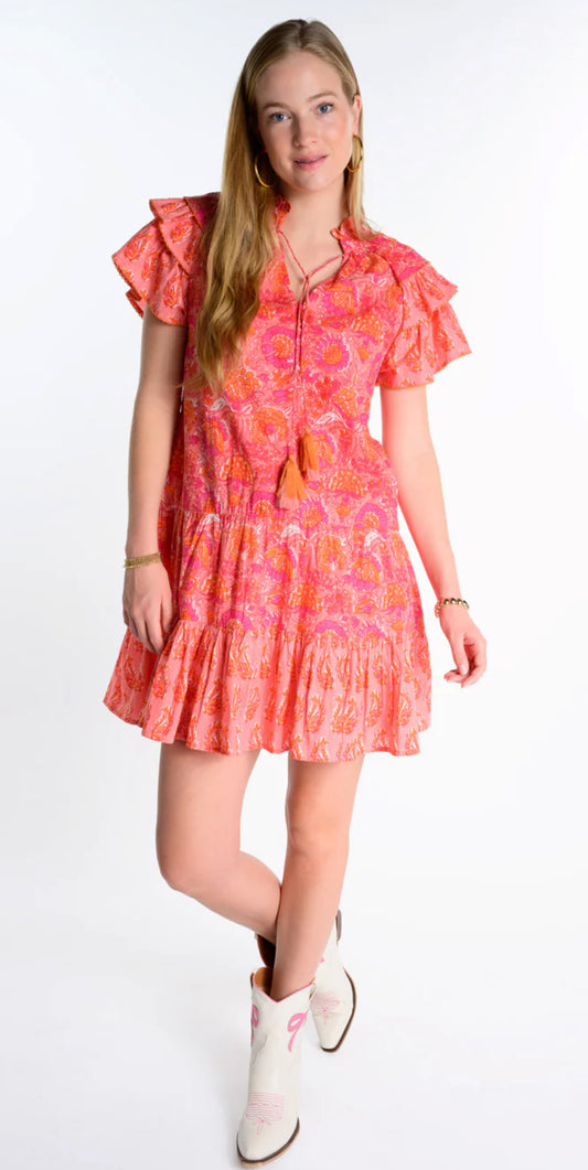 Twin Block Print Dress