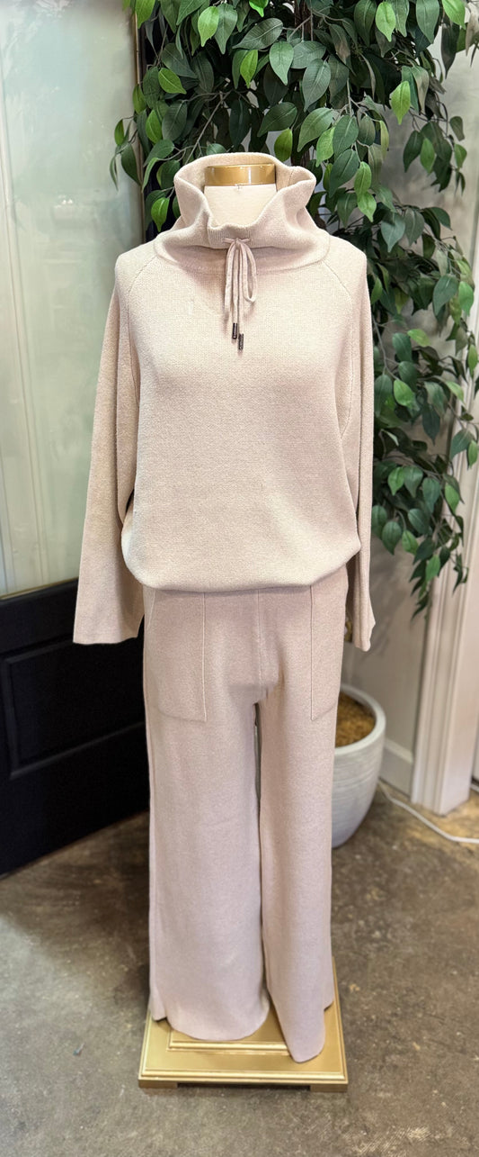 2 Piece Cow neck Sweater Pant set